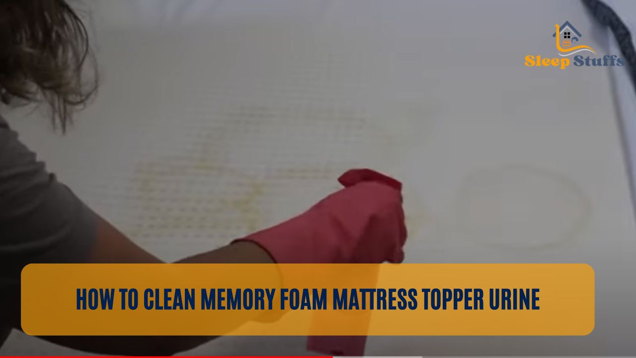 clean old urine stain memory foam mattress