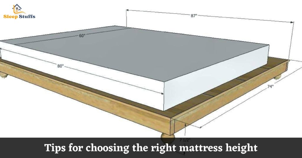 Tips for choosing the right mattress height