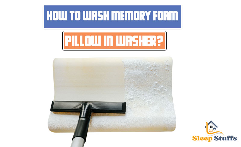 how to wash memory foam pillow in washer