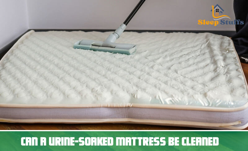 Can a urine-soaked mattress be cleaned