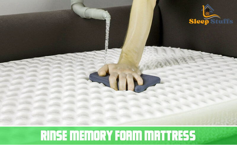 Rinse memory foam mattress