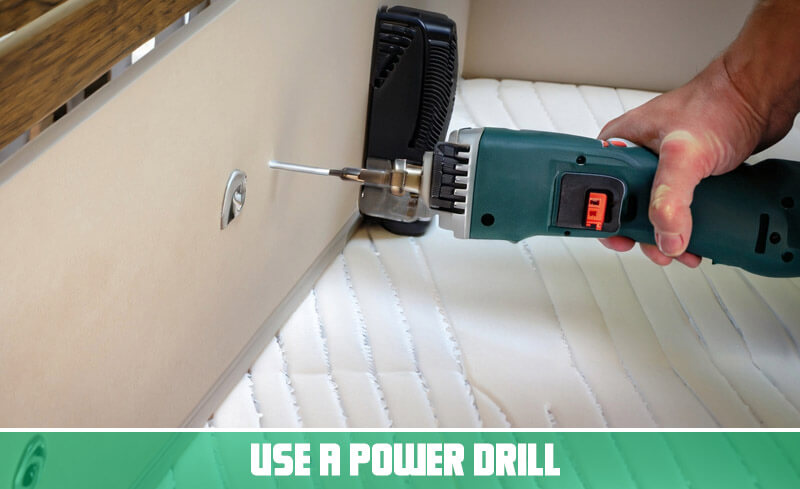 Use a power drill for  Crib Mattress